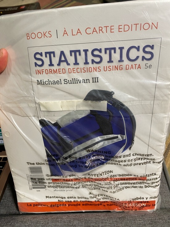 Pearson Other - Pearson Textbook Wrapping with Orange Accent and White Field